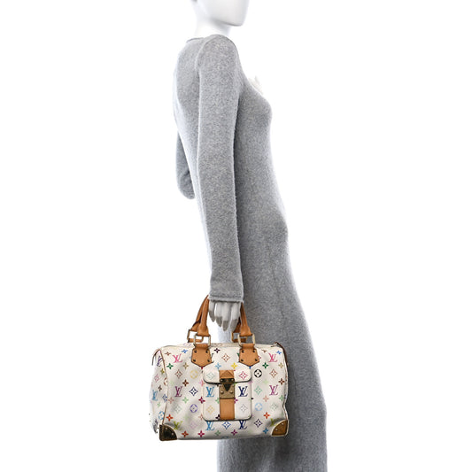 Monogram Multicolor Speedy 30 White