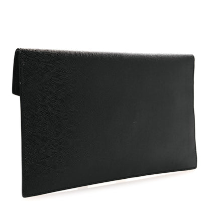 Saint Laurent Grain De Poudre Uptown Pouch Black 3 of 10