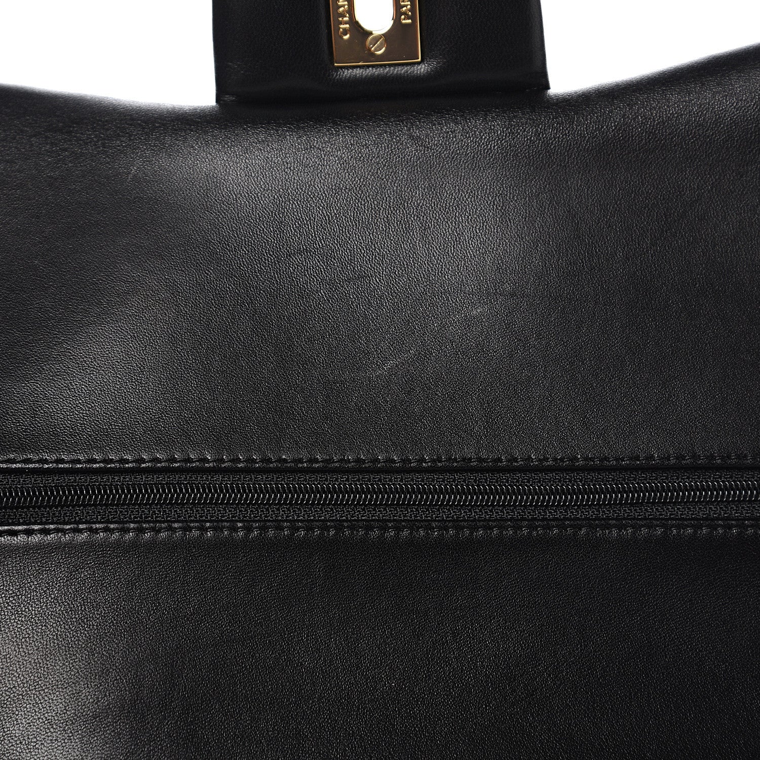 Chanel Lambskin Quilted Jumbo Double Flap Black 9 of 16