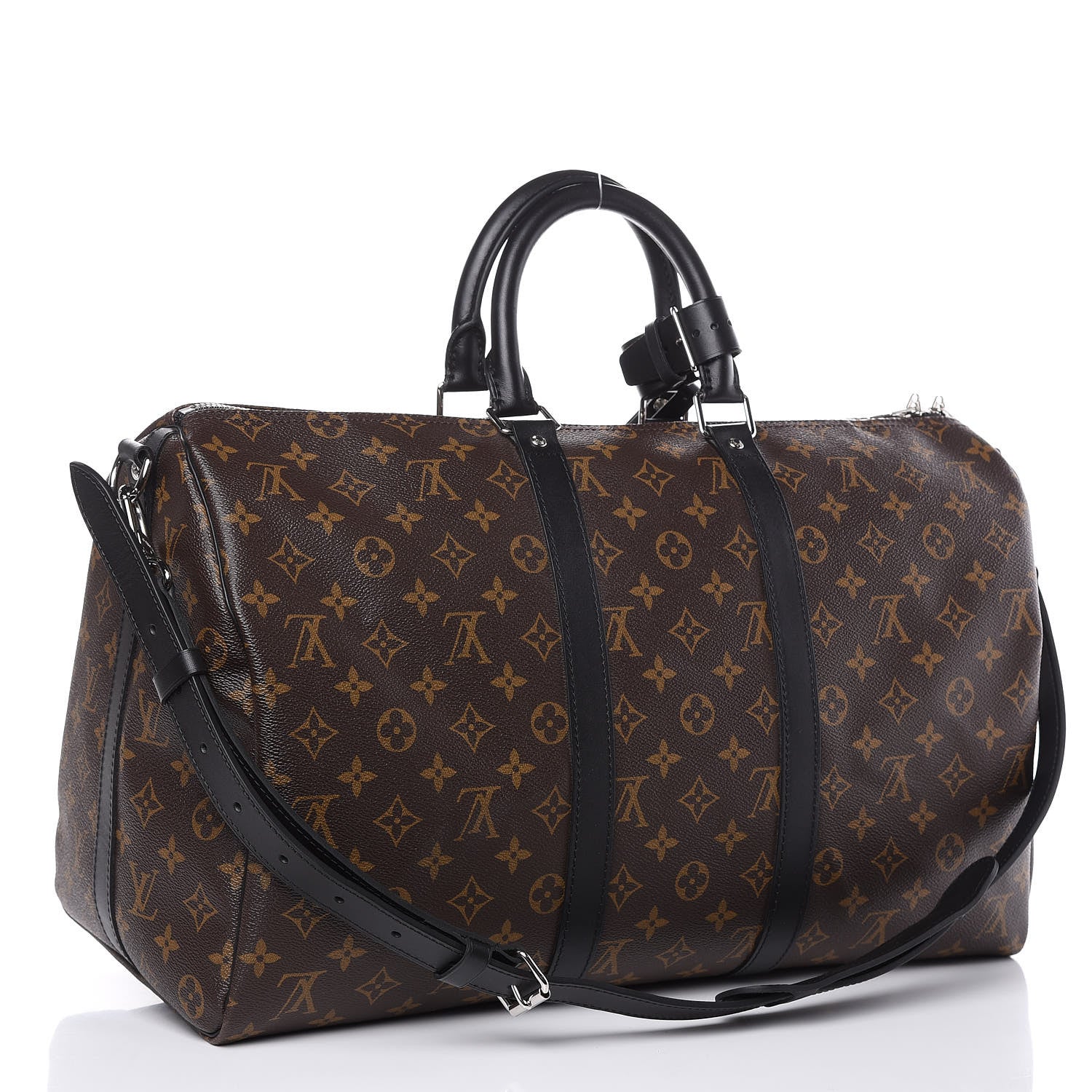 Louis Vuitton Monogram Macassar Keepall Bandouliere 45 3 of 13
