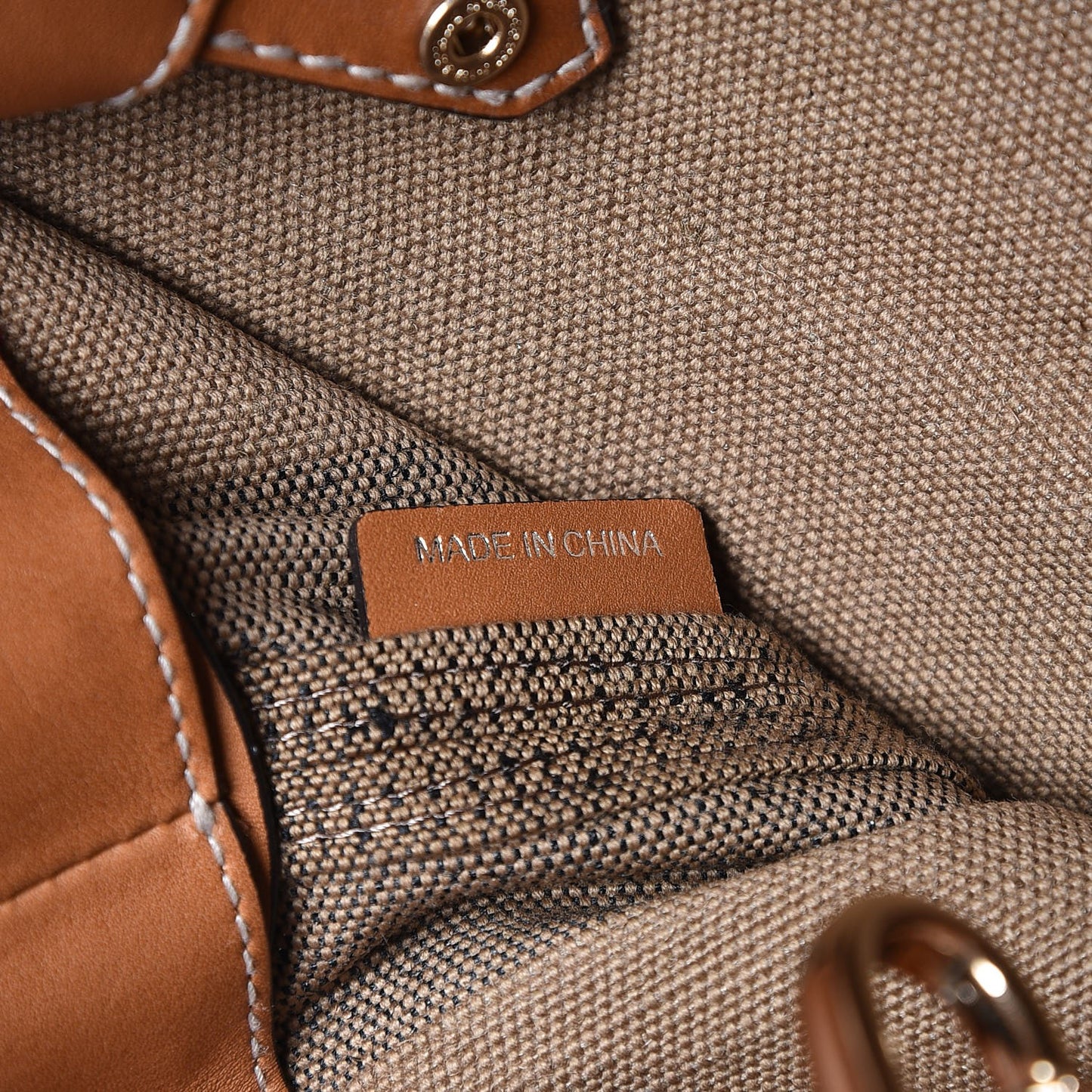 Canvas Mega Check Medium Ashby Hobo Saddle Brown