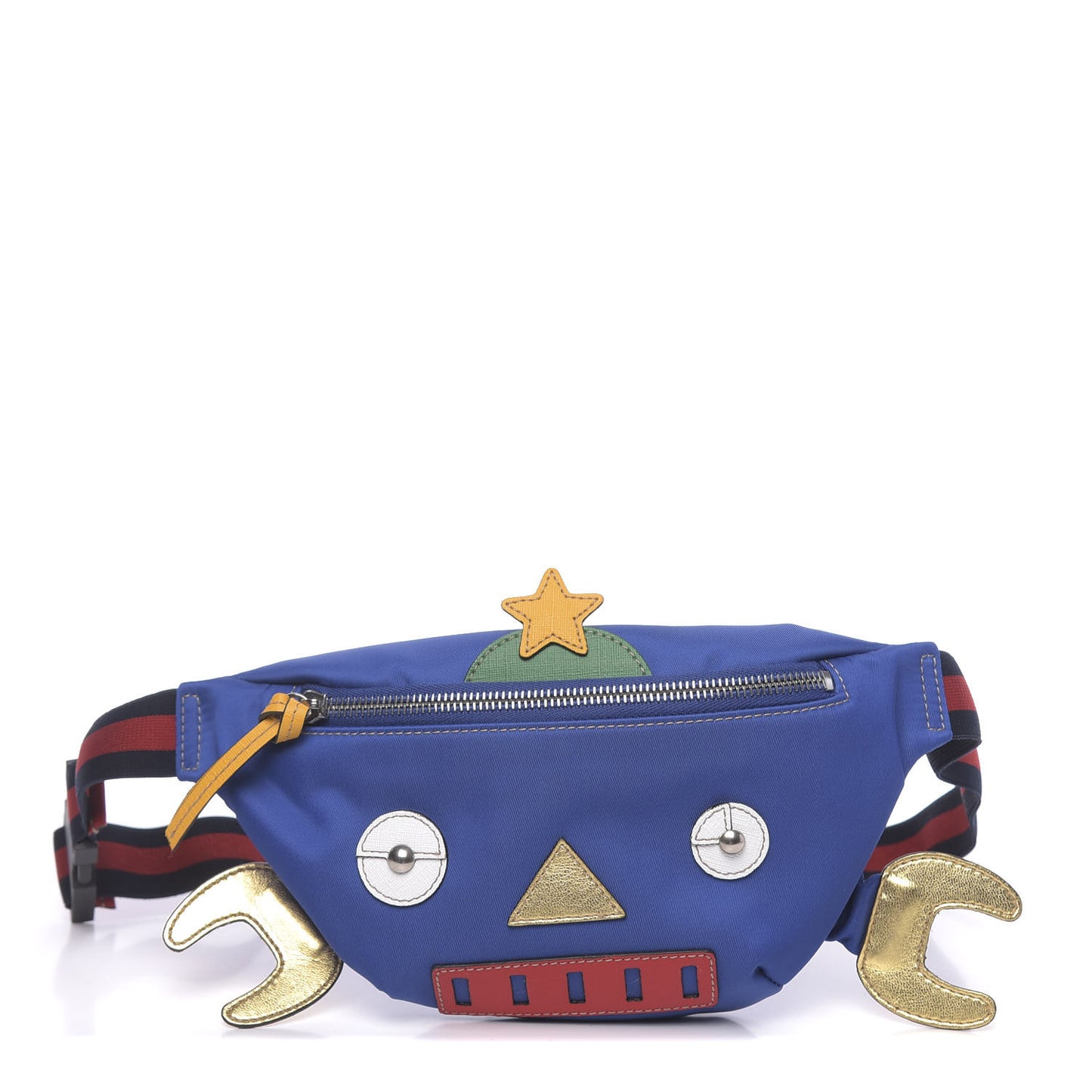 Nylon Childrens Robot Belt Bag Blue