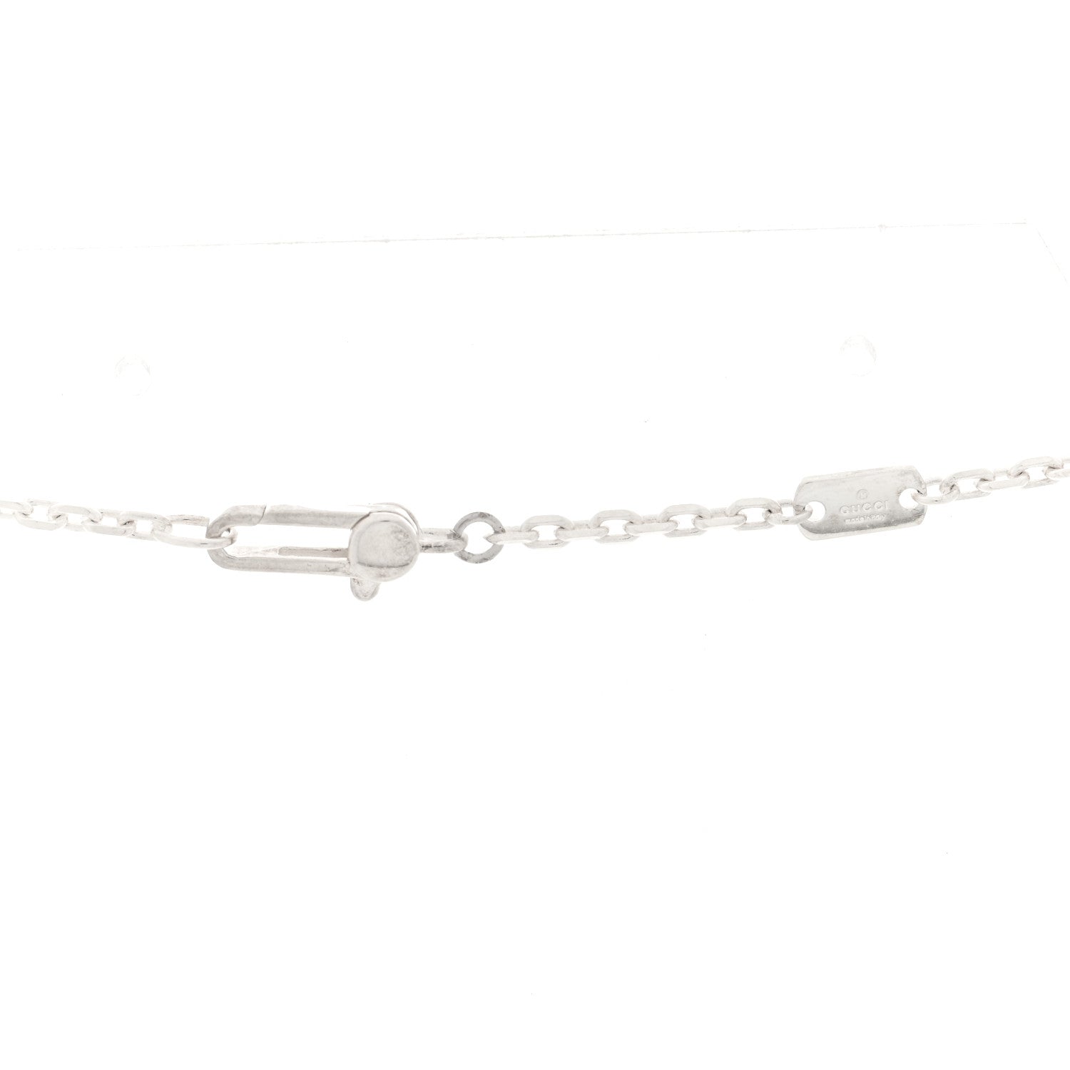 Gucci Sterling Silver Trademark Charm Necklace 4 of 4