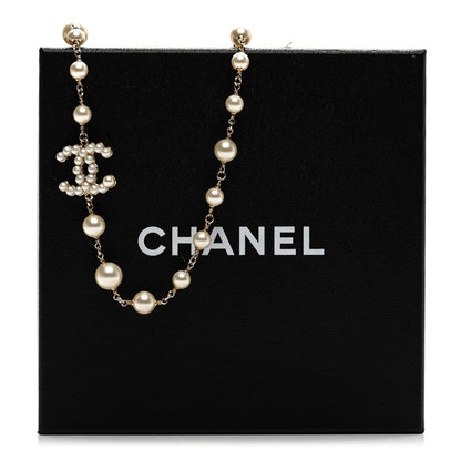Chanel Irregular Pearl CC Short Necklace Gold 6 of 6