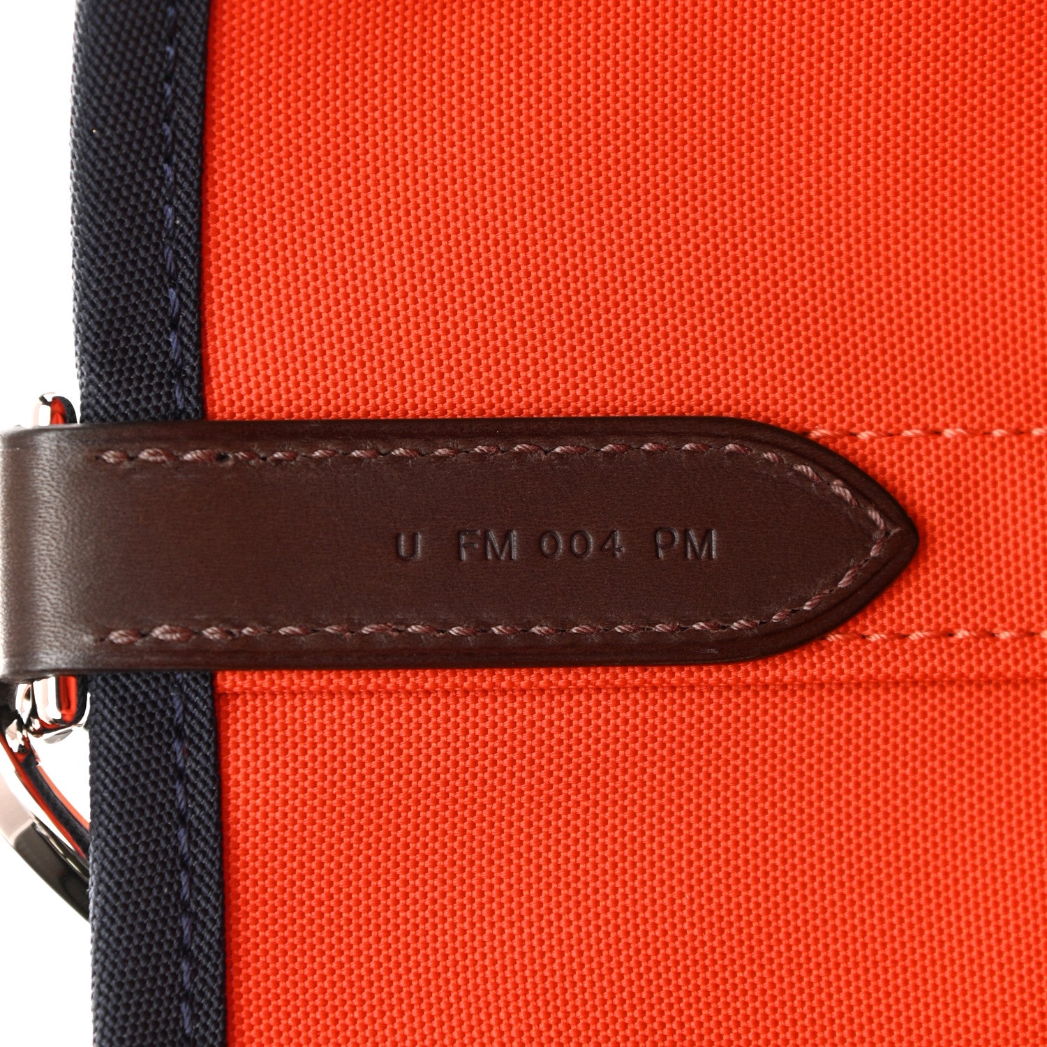 Hermes Canvas The Grooming Bag Bleu Navy Feu 10 of 15