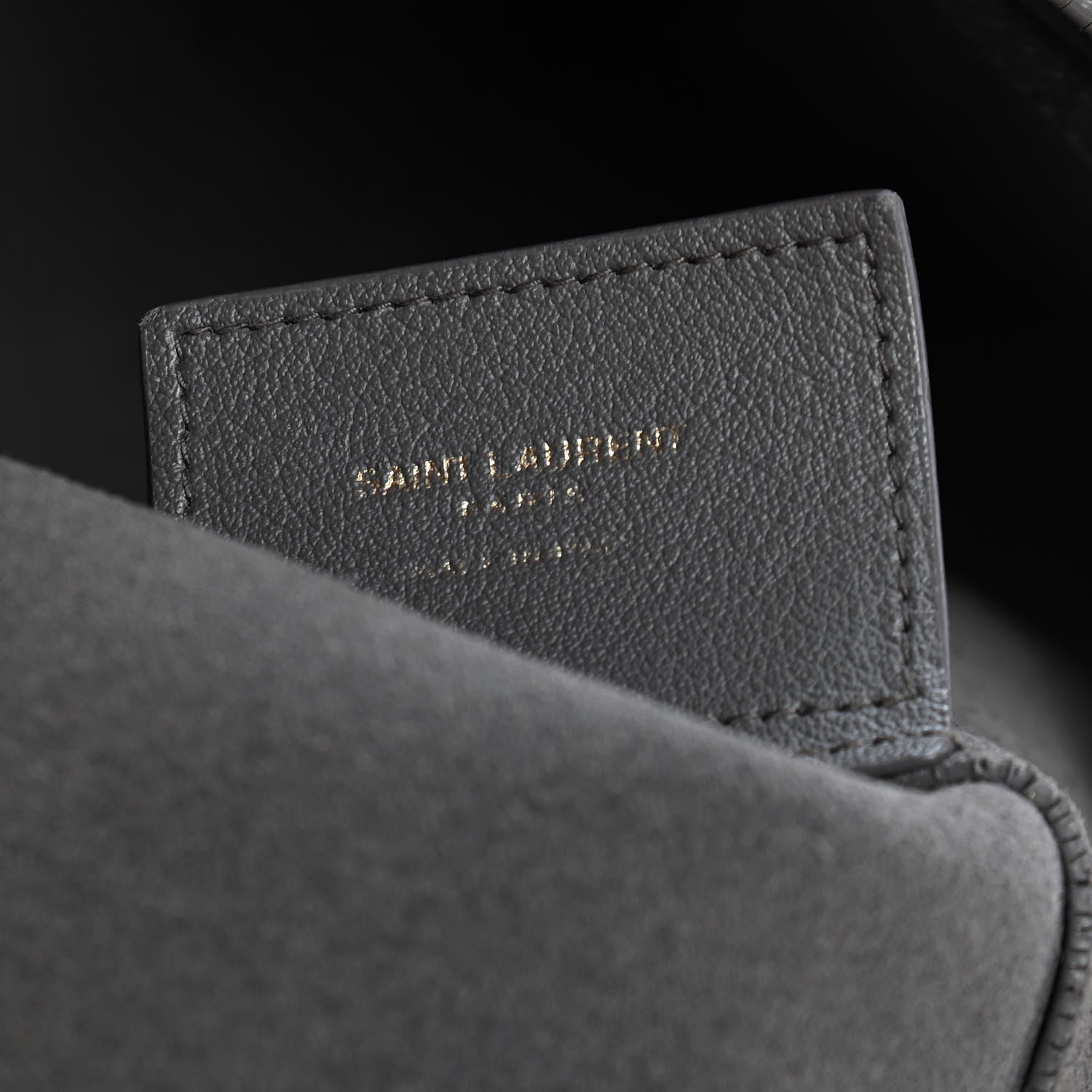 Saint Laurent Calfskin Large Shopping Tote Fog 8 of 23