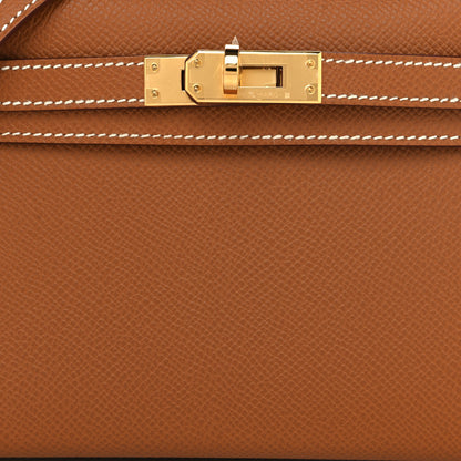 Hermes Epsom Mini Kelly Sellier 20 Gold 8 of 10