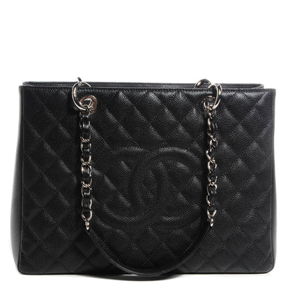 Chanel Caviar Grand Shopping Tote GST Black 9 of 9