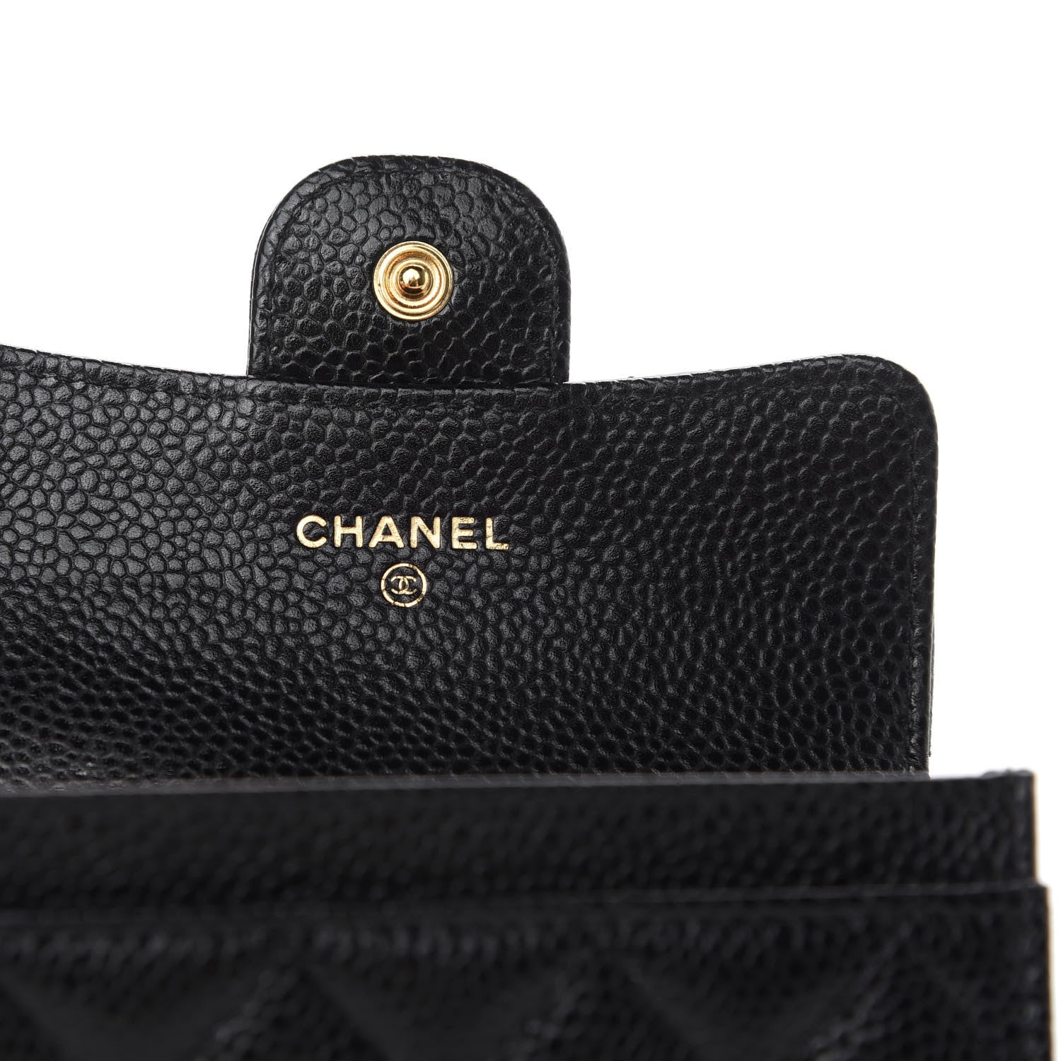 Chanel Caviar Quilted Flap Card Holder Black 6 of 7