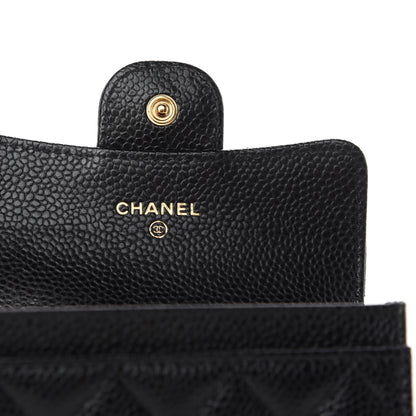 Chanel Caviar Quilted Flap Card Holder Black 6 of 7