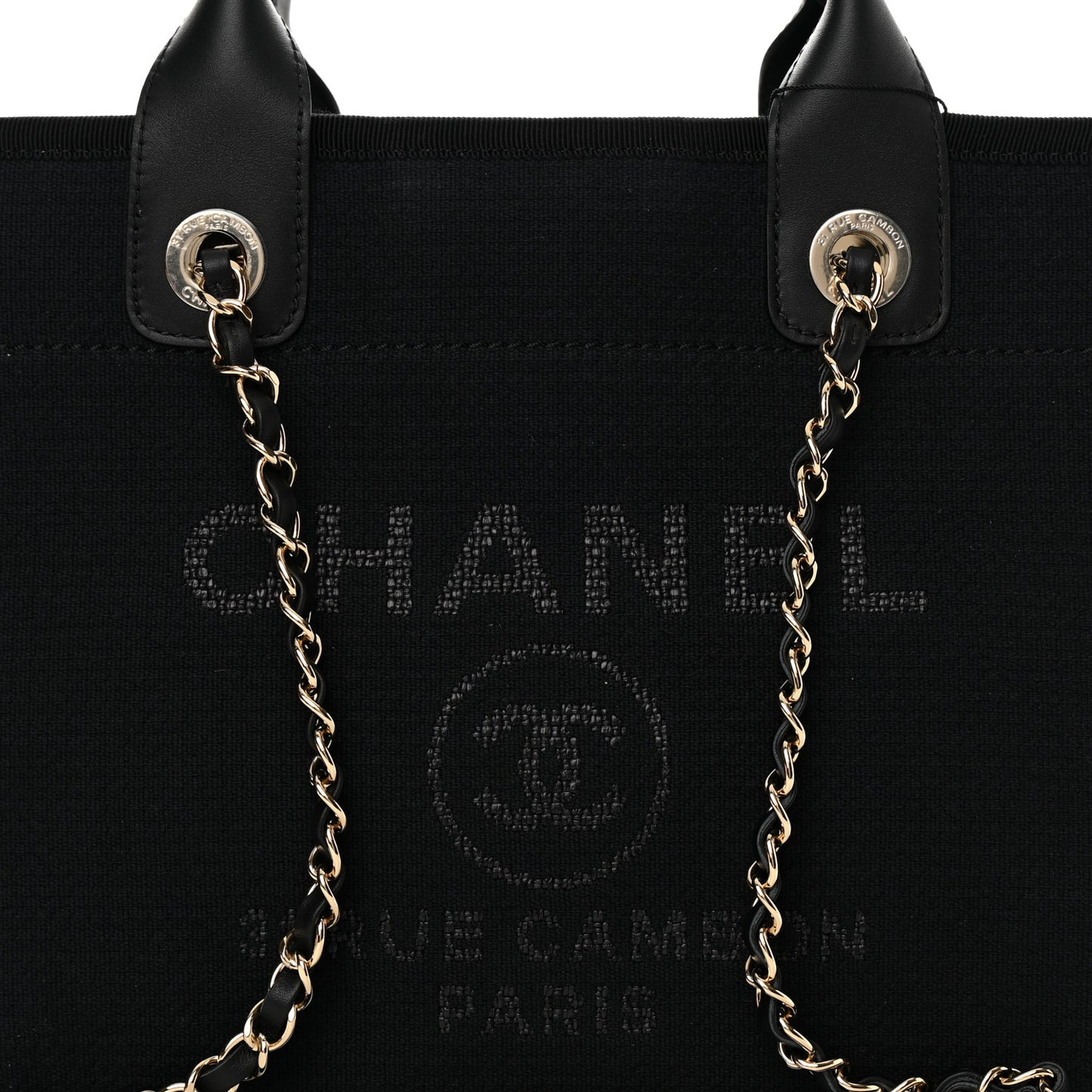 Mixed Fibers Small Deauville Tote Black