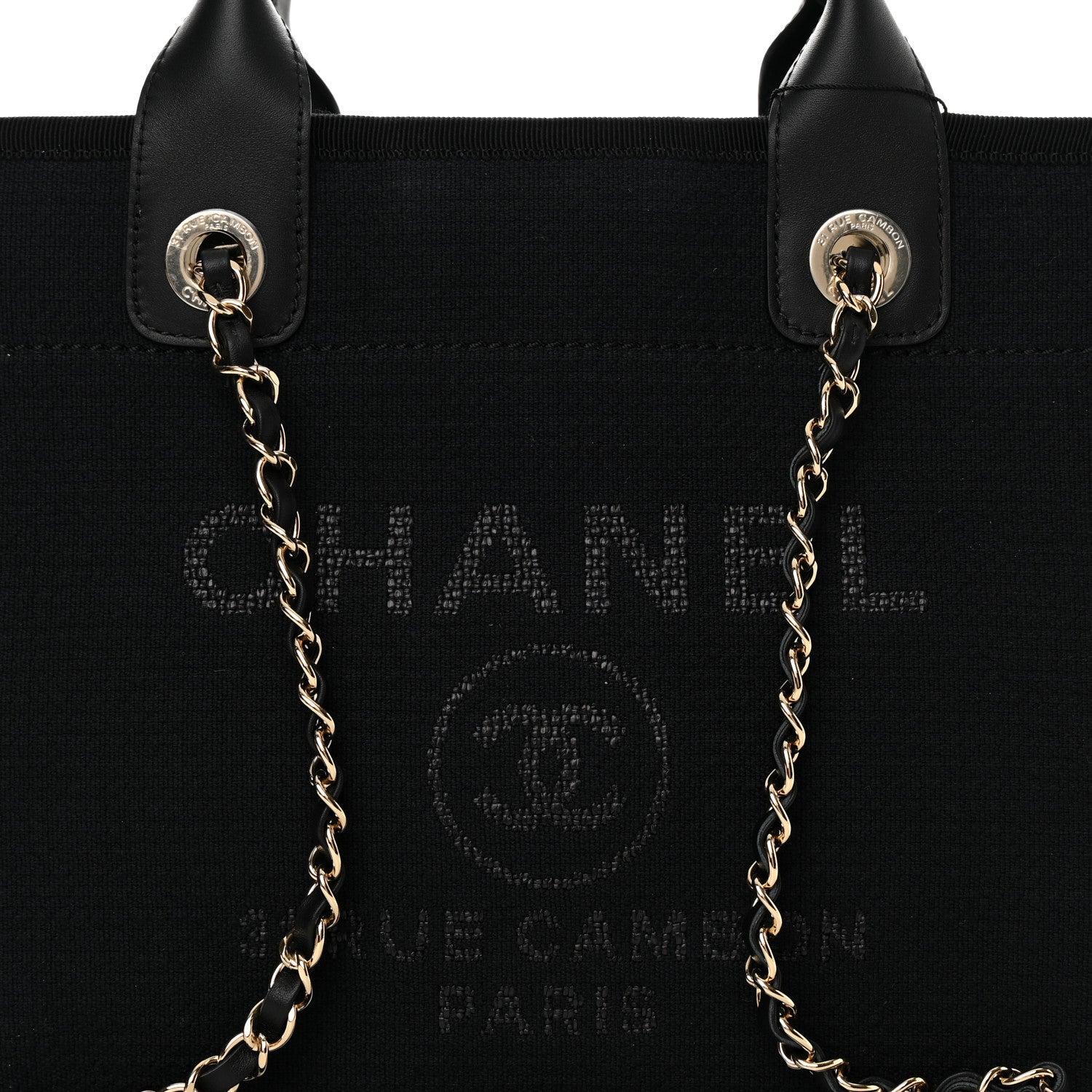 Chanel Mixed Fibers Small Deauville Tote Black 9 of 11