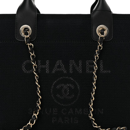 Chanel Mixed Fibers Small Deauville Tote Black 9 of 11