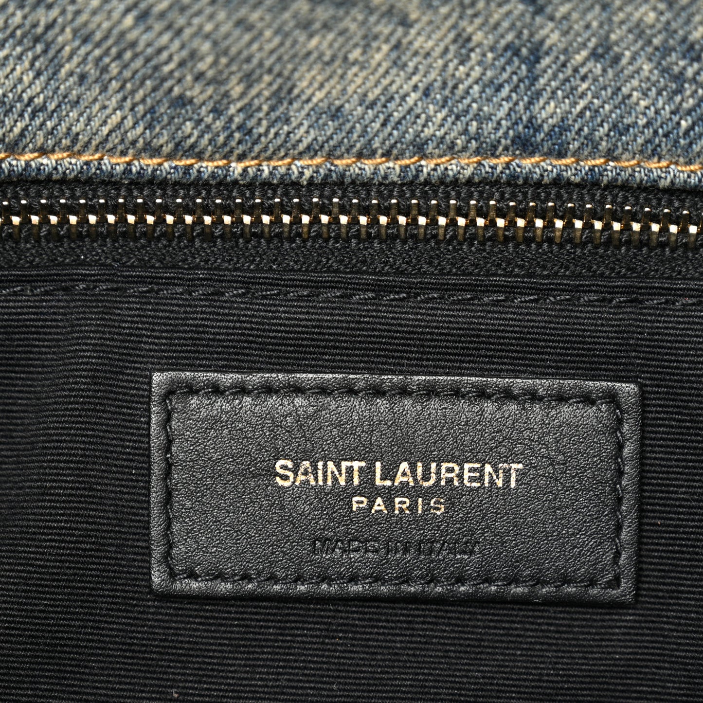 Denim Quilted Medium Loulou Puffer Monogram Chain Satchel Blue Cinnamon