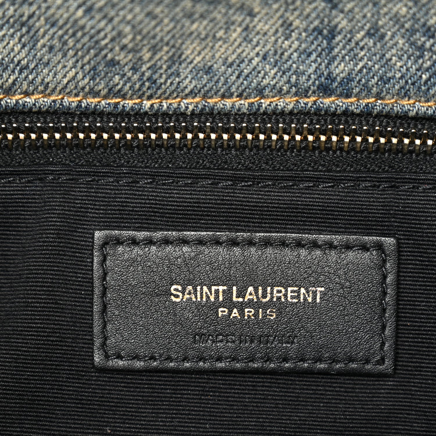 Saint Laurent Denim Quilted Medium Loulou Puffer Monogram Chain Satchel Blue Cinnamon 6 of 10