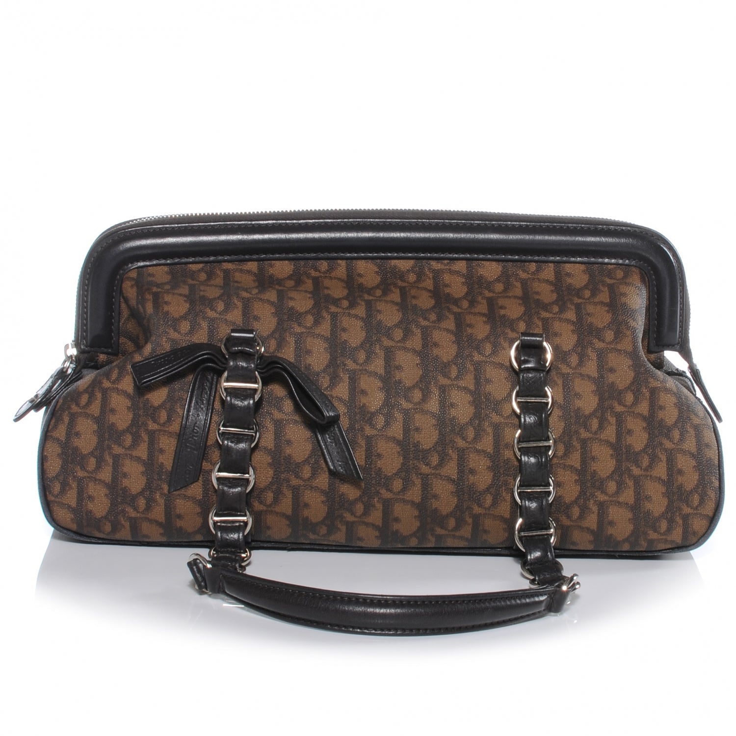 Christian Dior Monogram Trotter Romantique Zipped Tote Brown 1 of 7