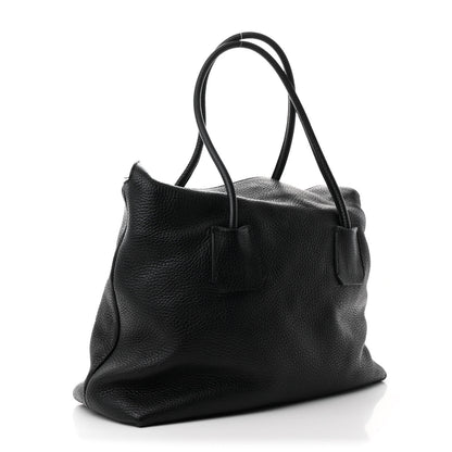 Burberry London Grainy Calfskin Medium Baynard Tote Black 3 of 11