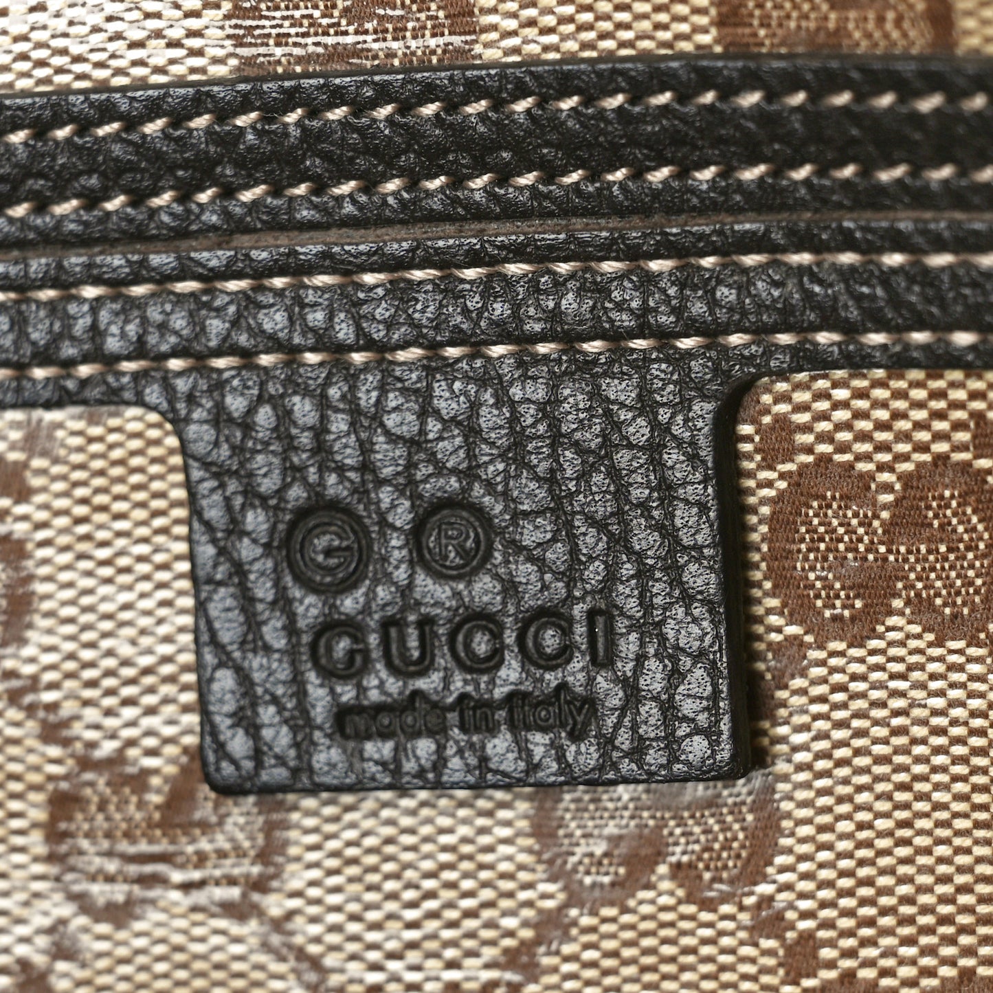 Crystal Monogram Joy Tote Dark Brown