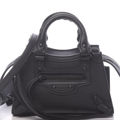 Balenciaga Smooth Calfskin Neo Classic Black Hardware Nano City Crossbody Black 10 of 10