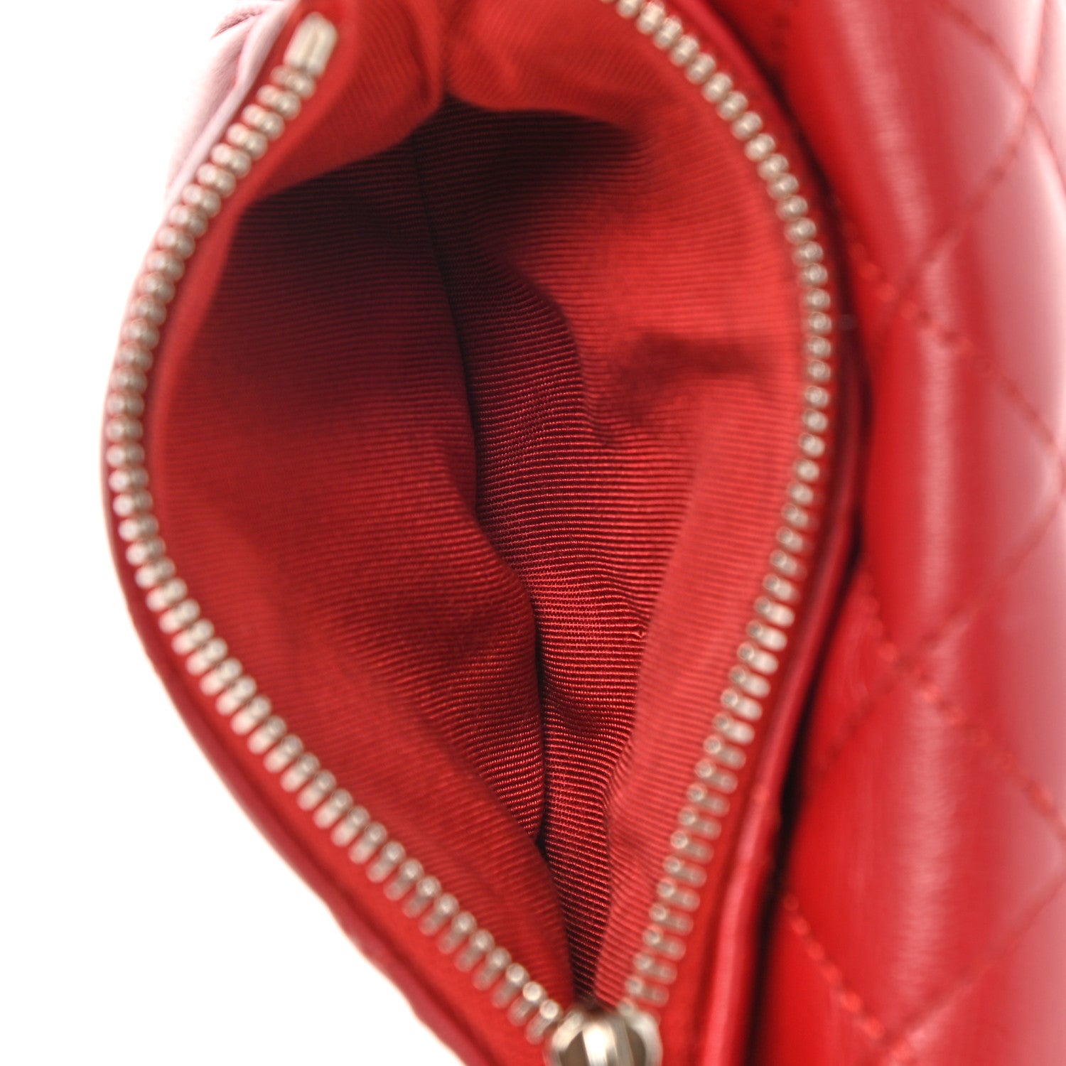 Chanel Lambskin Quilted Coin Purse Red 5 of 8
