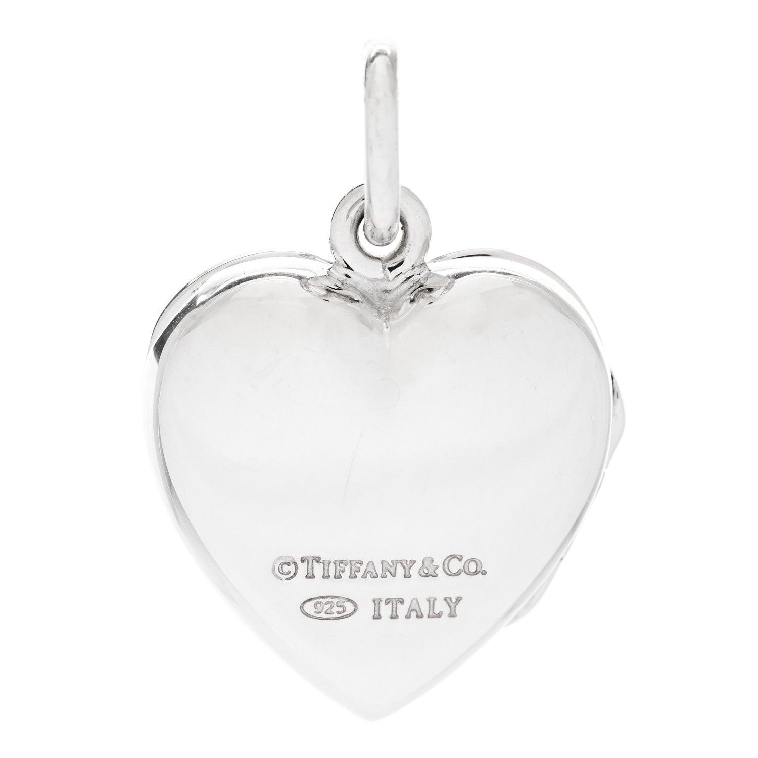 Tiffany Sterling Silver Heart Locket Pendant 3 of 5