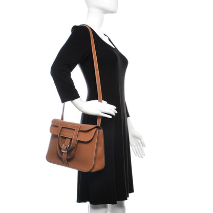 Hermes Taurillon Clemence Halzan 31 Gold 2 of 10