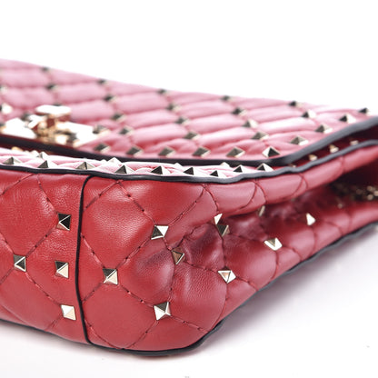 Valentino Garavani Nappa Medium Rockstud Spike Shoulder Bag Rosso Valentino 8 of 9