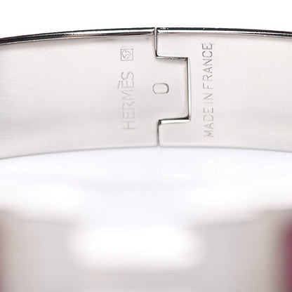 Hermes Enamel Narrow Clic Clac H Bracelet PM Cyclamen 5 of 5