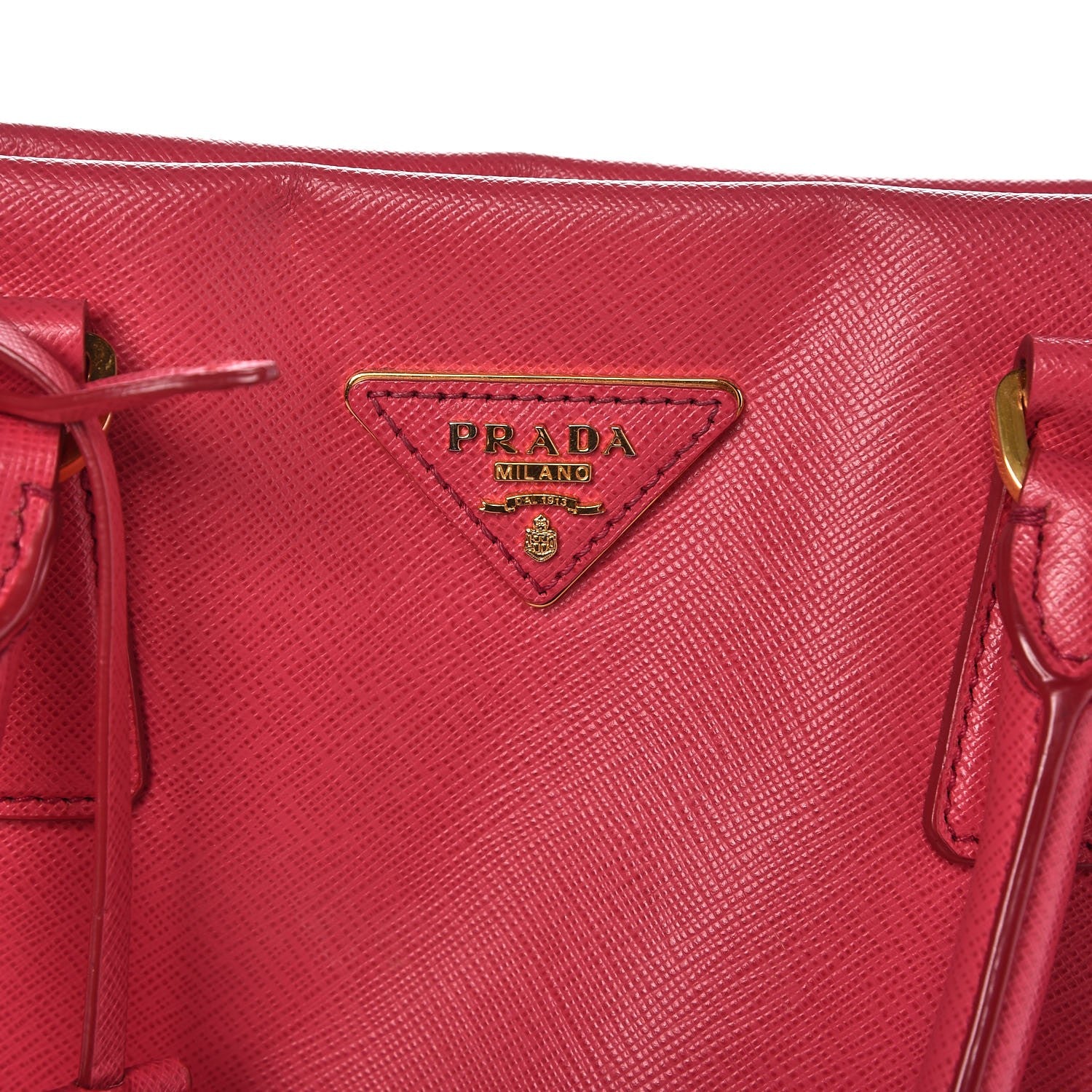 Prada Saffiano Large Top Handle Open Tote Peonia 6 of 14