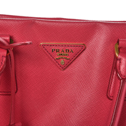 Prada Saffiano Large Top Handle Open Tote Peonia 6 of 14