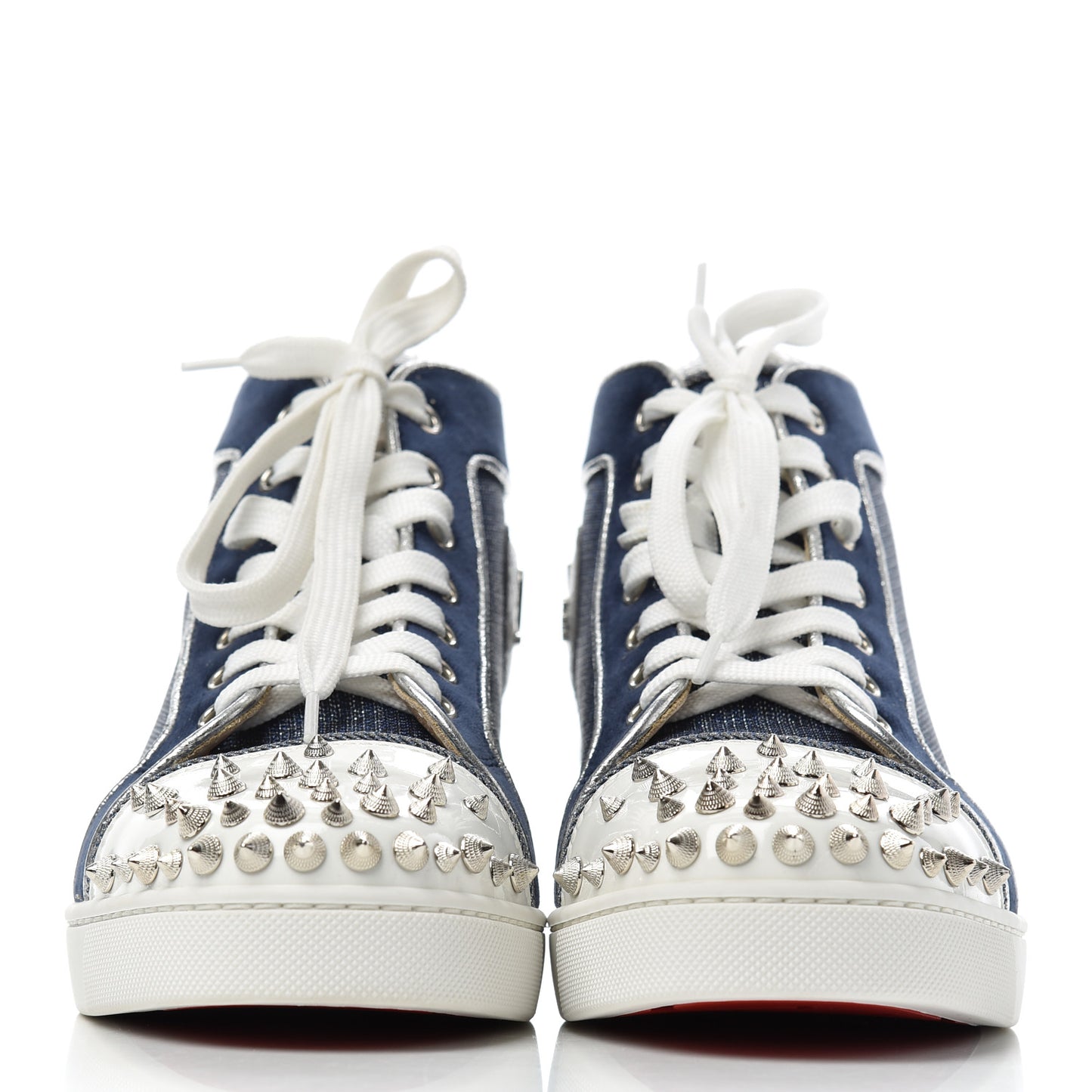 Lame Lou Spikes Flat Sneakers 38 Blue