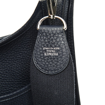 Hermes Taurillon Clemence Evelyne III PM Bleu Nuit 8 of 8