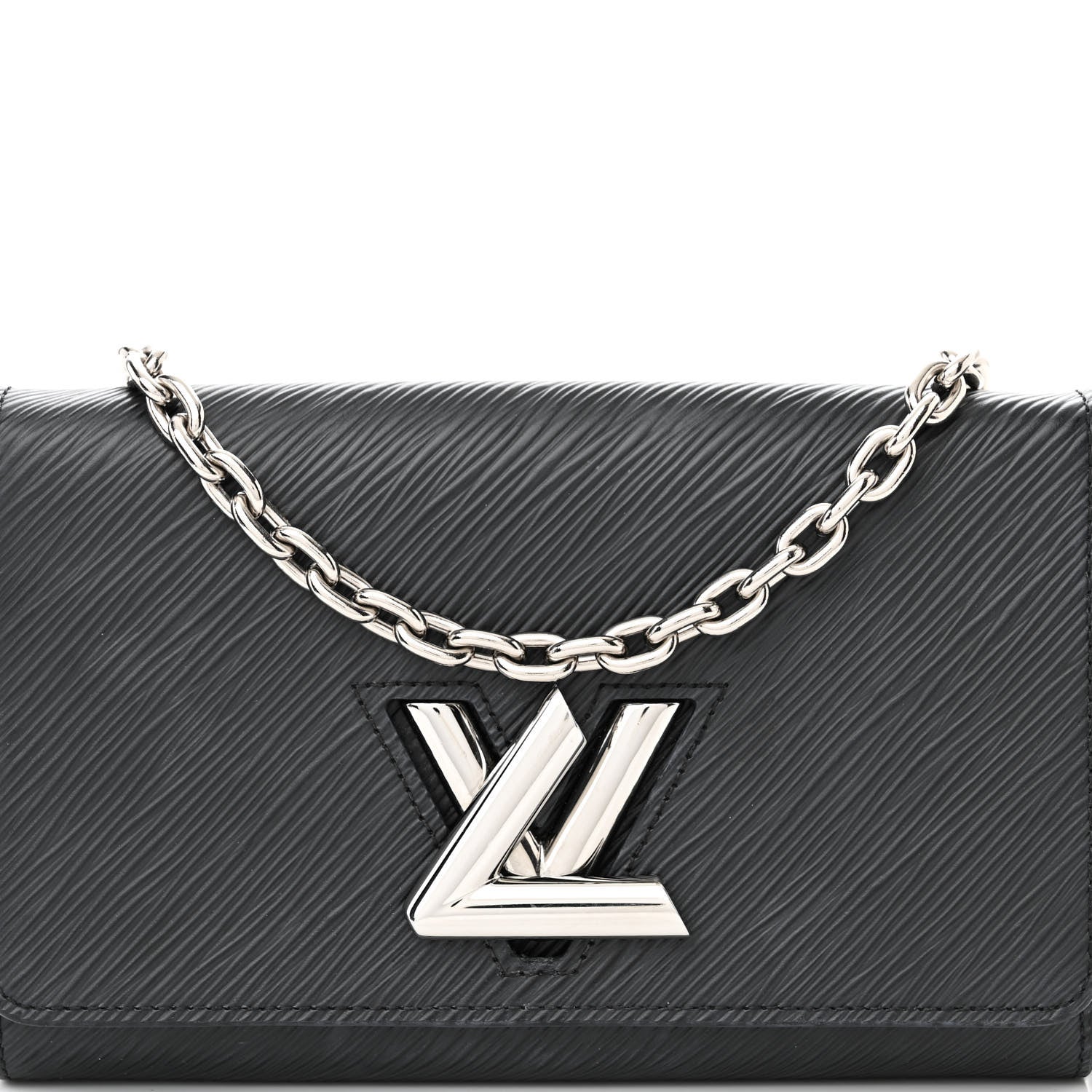 Louis Vuitton Epi Twist Chain Wallet Black 8 of 11