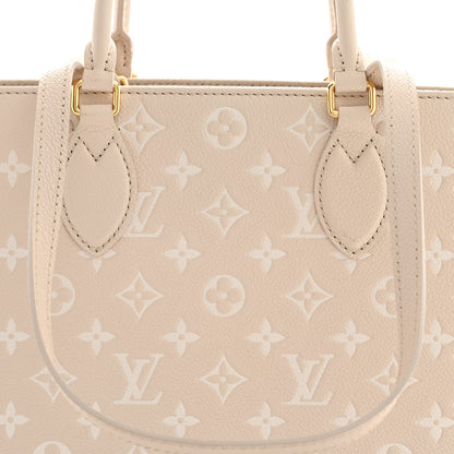Louis Vuitton Empreinte Monogram Spring In The City Onthego MM Beige Pink Yellow 7 of 10