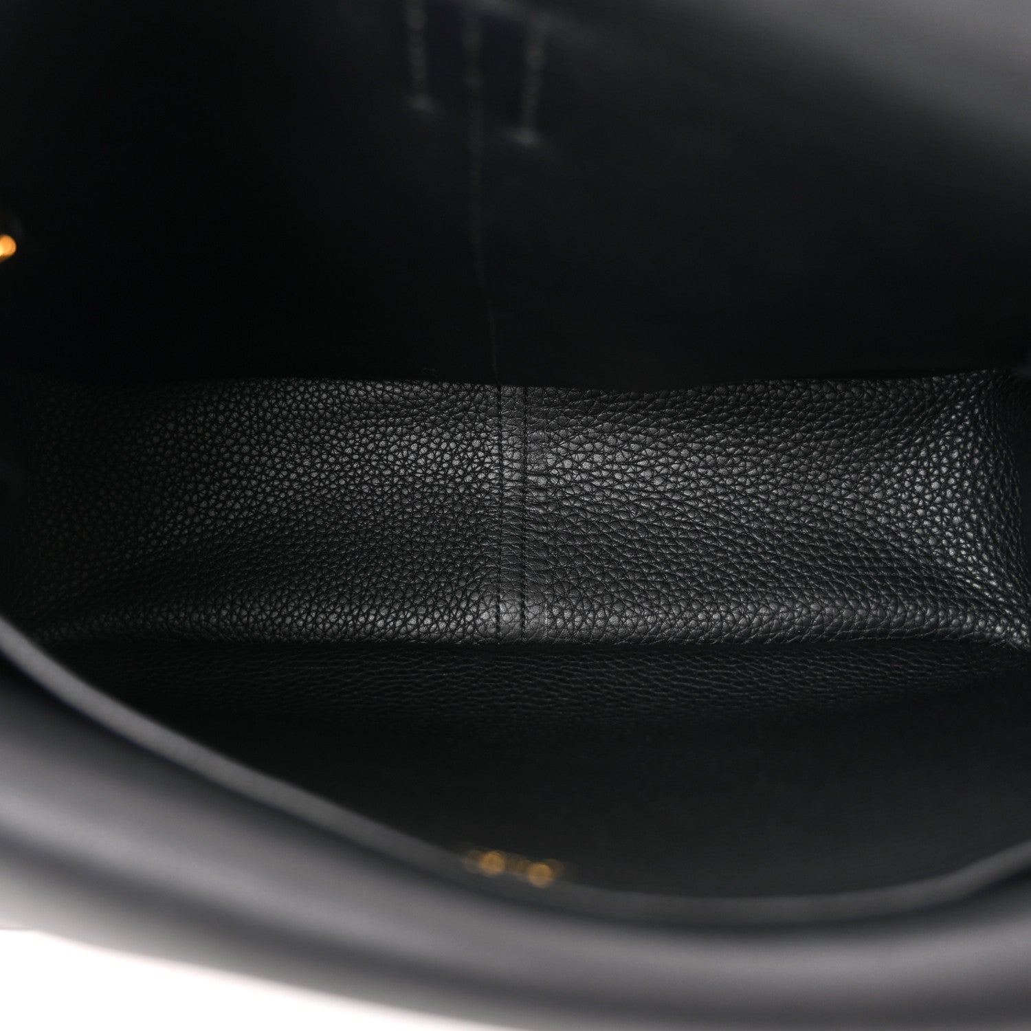 Hermes Taurillon Clemence Halzan 31 GM Black 5 of 10
