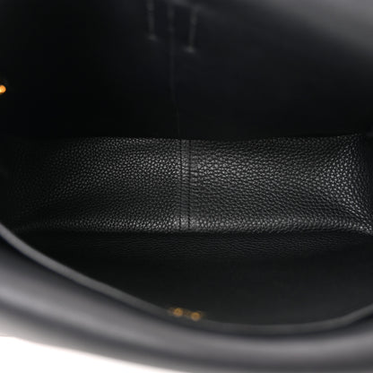 Hermes Taurillon Clemence Halzan 31 GM Black 5 of 10