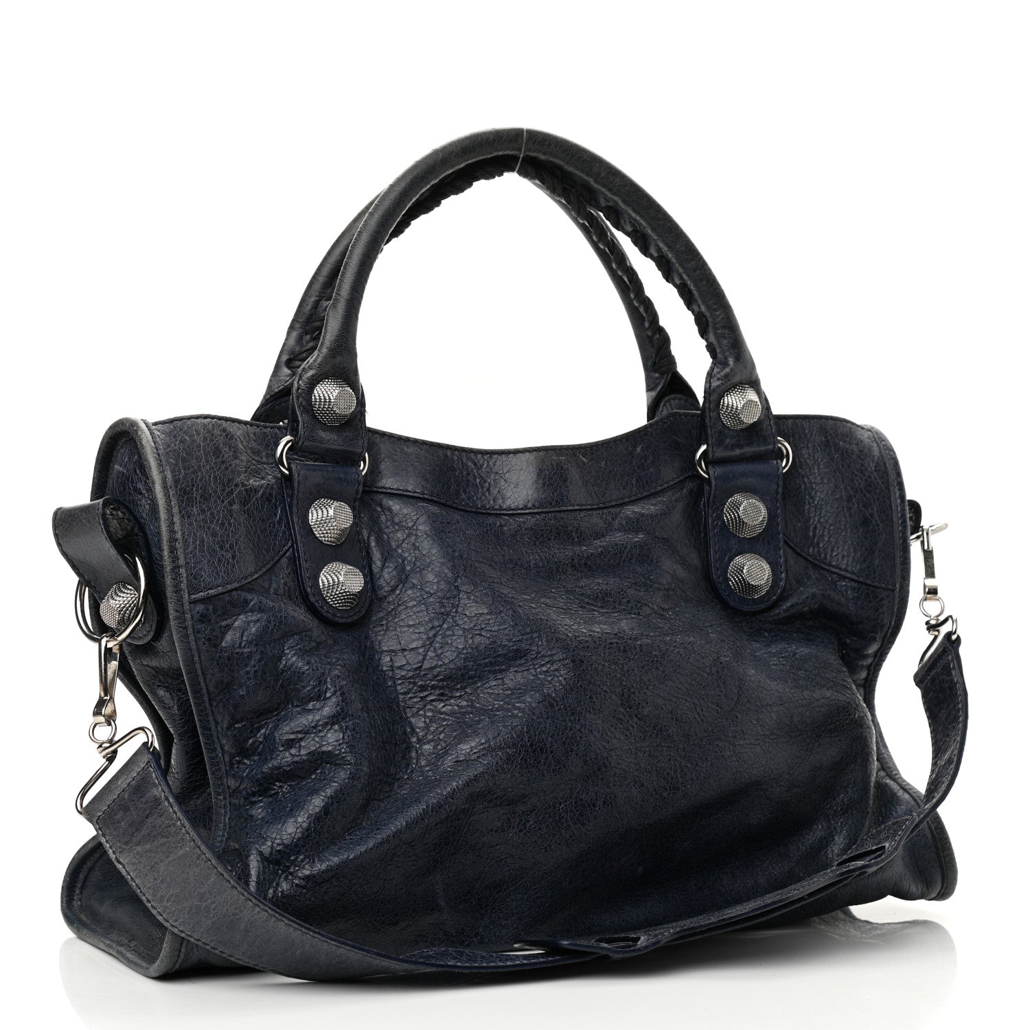 Balenciaga Agneau Giant 21 Silver Hardware City Bleu Roi 3 of 12