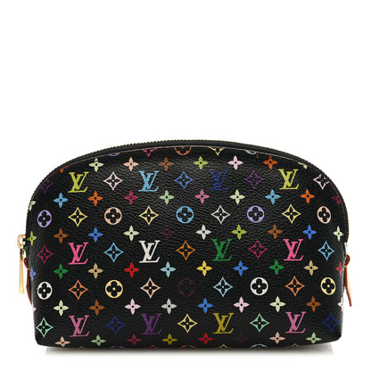 Louis Vuitton Monogram Multicolor Cosmetic Pouch Black Grenade 1 of 7