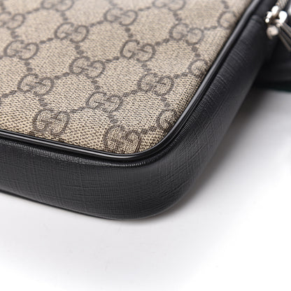 Gucci GG Supreme Monogram Web Belt Bag Black 12 of 13