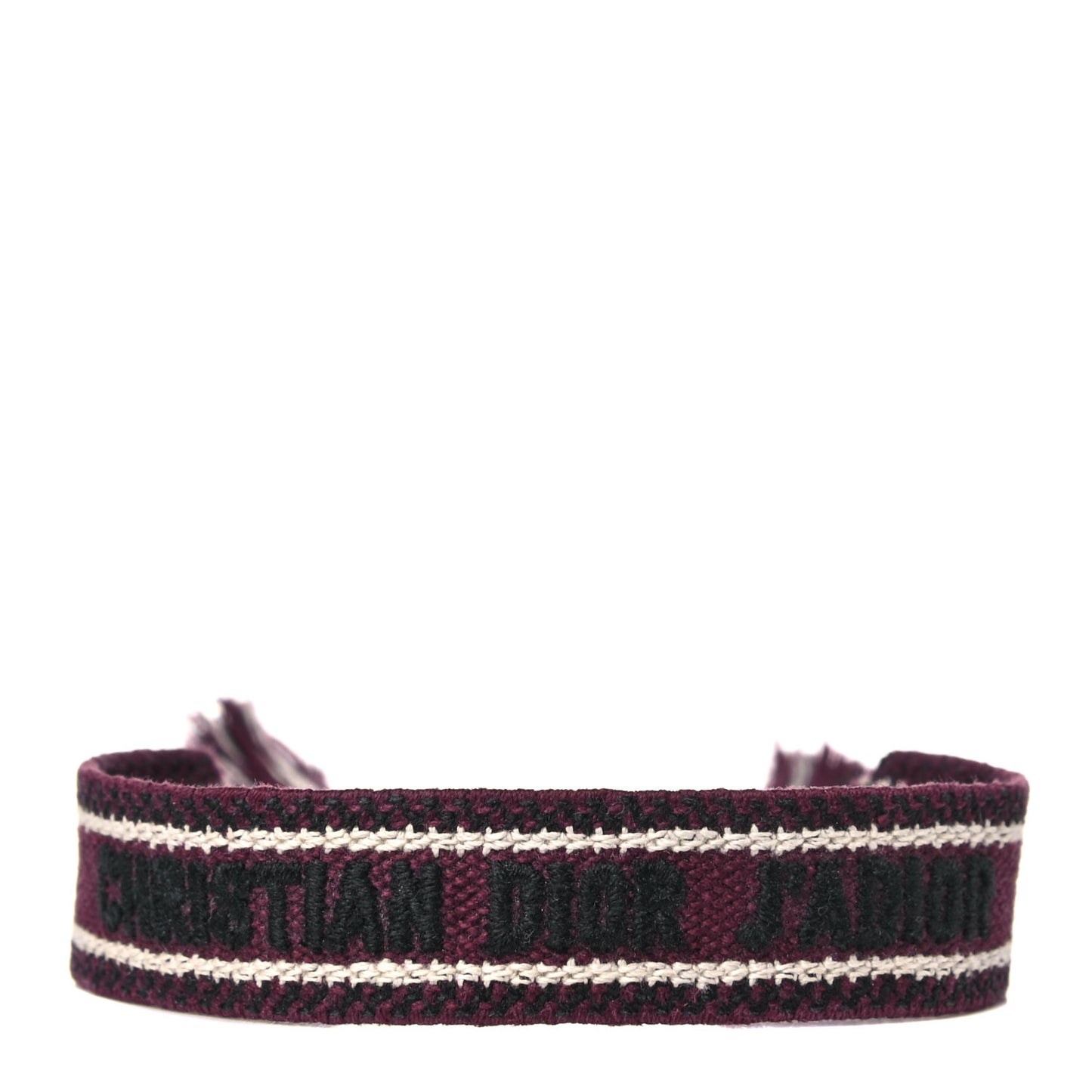 Woven Cotton J'Adior Friendship Bracelet Burgundy