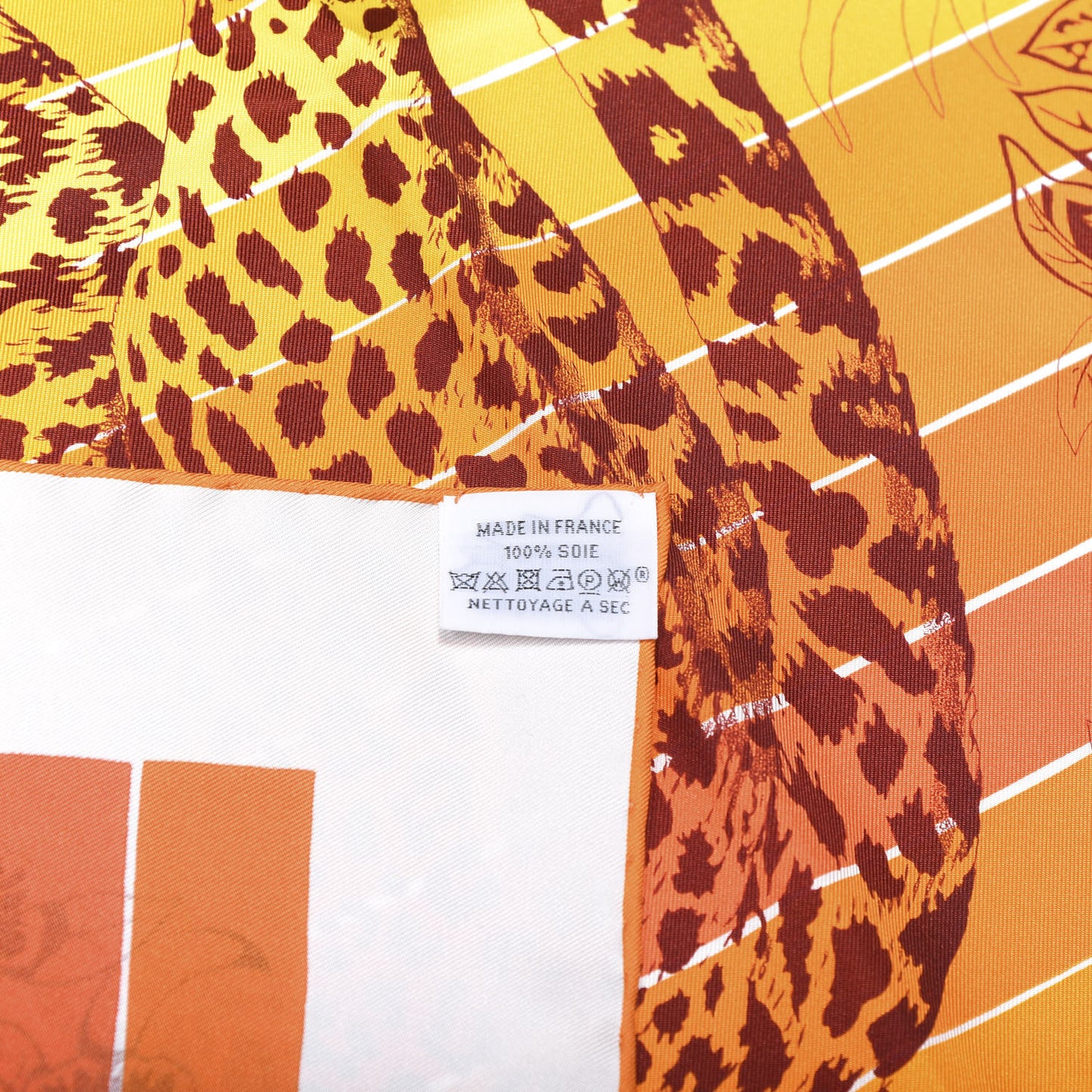 Silk Carre Jungle Love Rainbow Scarf 90