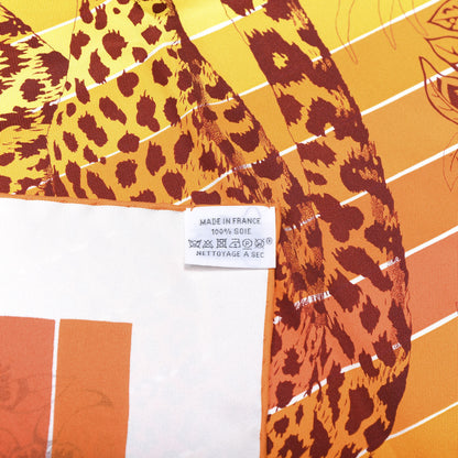 Hermes Silk Carre Jungle Love Rainbow Scarf 90 4 of 4