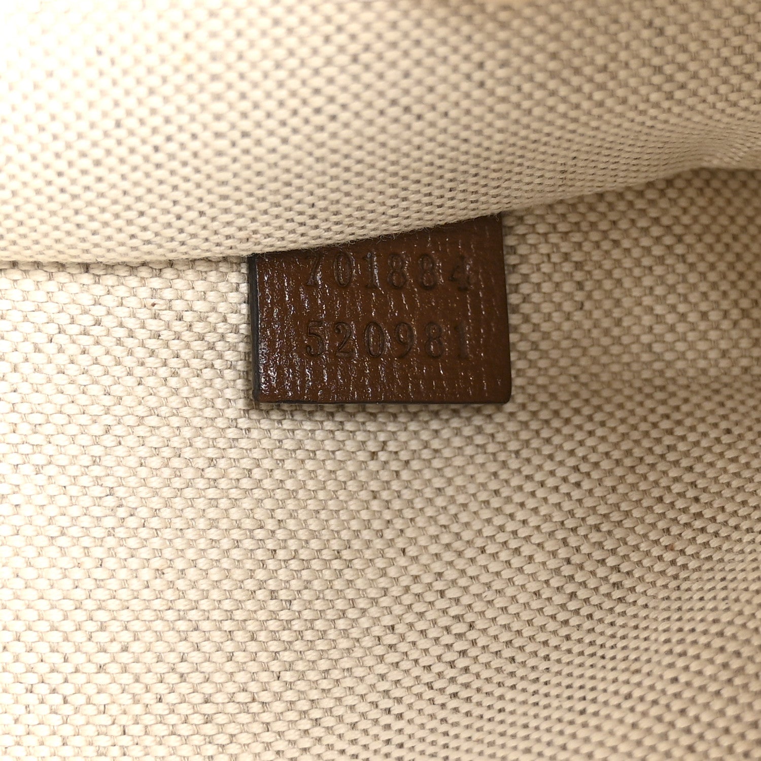 Gucci GG Supreme Monogram Azalea Calfskin Retro Interlocking G Hanger Garment Bag Beige Ebony Brown Sugar 6 of 9