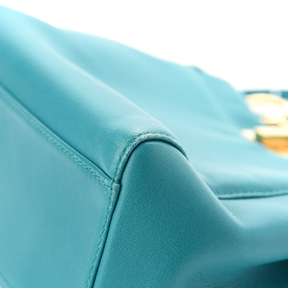 Fendi Nappa Mini Peekaboo Iconic Satchel Lago 14 of 14
