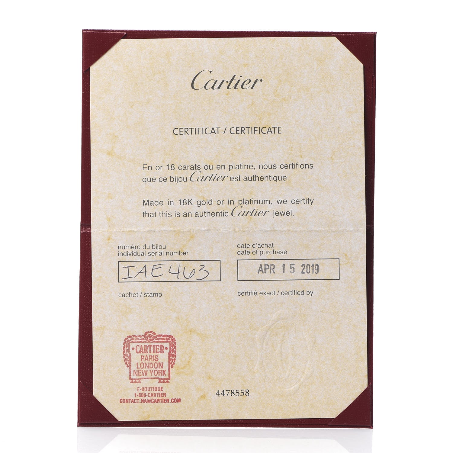 Cartier 18K Yellow Gold Juste Un Clou Ring 57 8 4 of 5