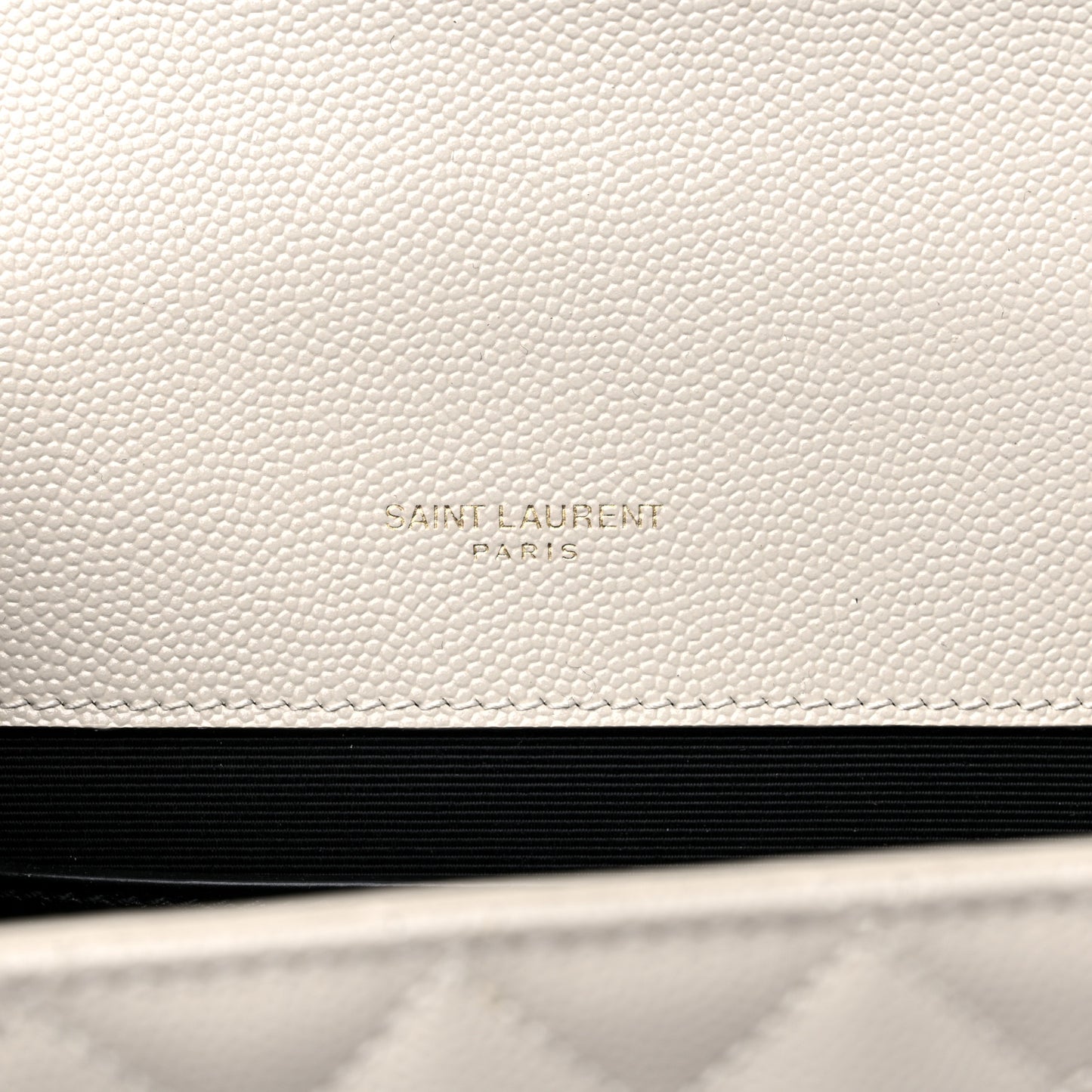 Grain De Poudre Textured Mixed Matelasse Triquilt Small Monogram Satchel Blanc Vintage