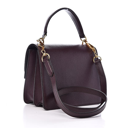 Mulberry Small Classic Grain Harlow Satchel Oxblood 3 of 10