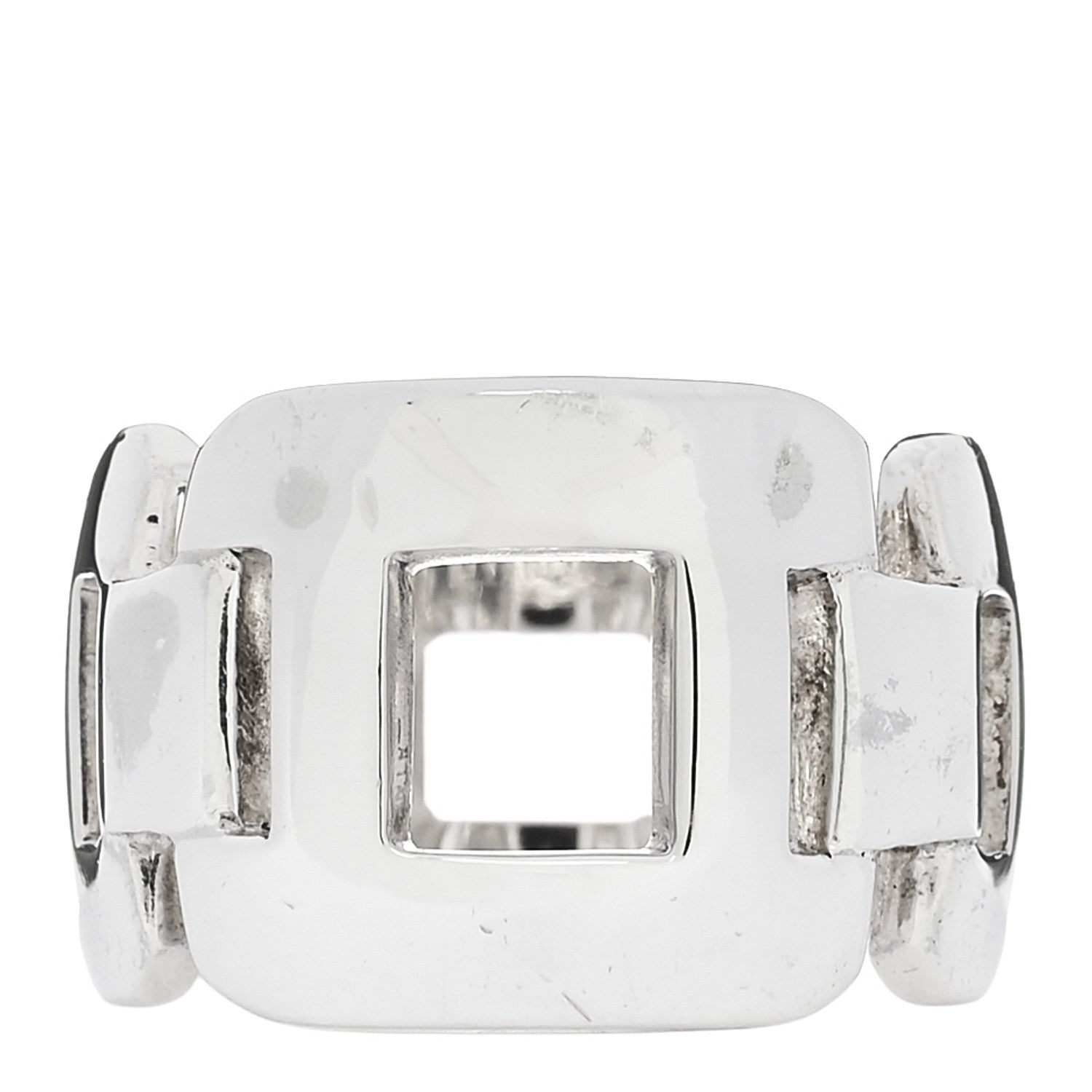Hermes Sterling Silver Bague Hera Ring 50 5.25 1 of 7