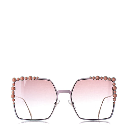 Fendi Square Dots Sunglasses FF 0259/S Gold 2 of 9
