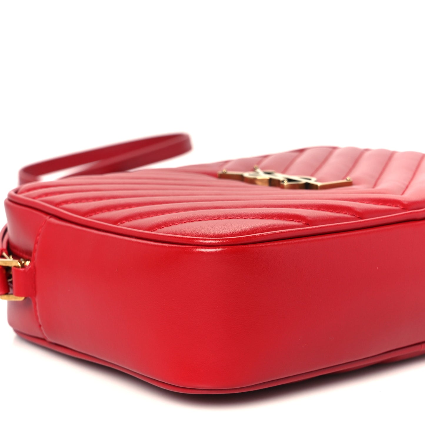 Calfskin Matelasse Monogram Lou Camera Bag Rouge Eros